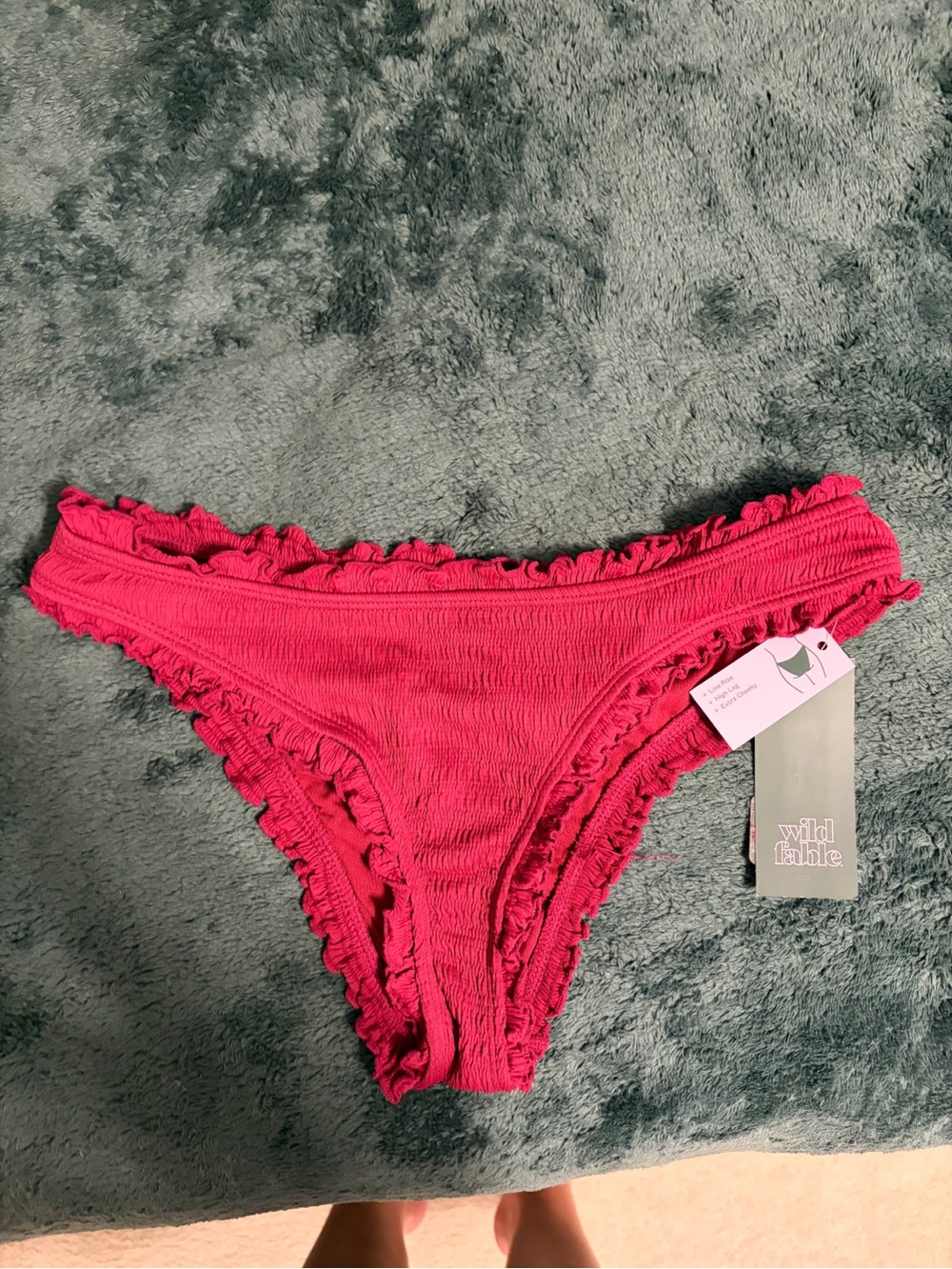 wild fable Ruffled Bikini Bottom - Fuchsia Pink